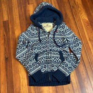 Hollister co wool hoodie
